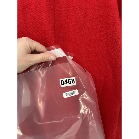 Liz Claiborne Weekend Cardigan Red Open Front Sweater Cardigan XL Valentine Cozy - Picture 7 of 13